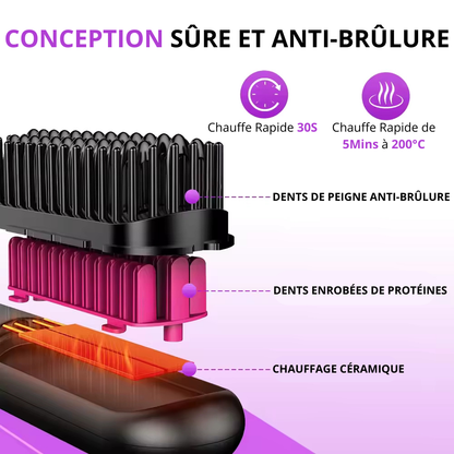 Brosse lissante sans fil