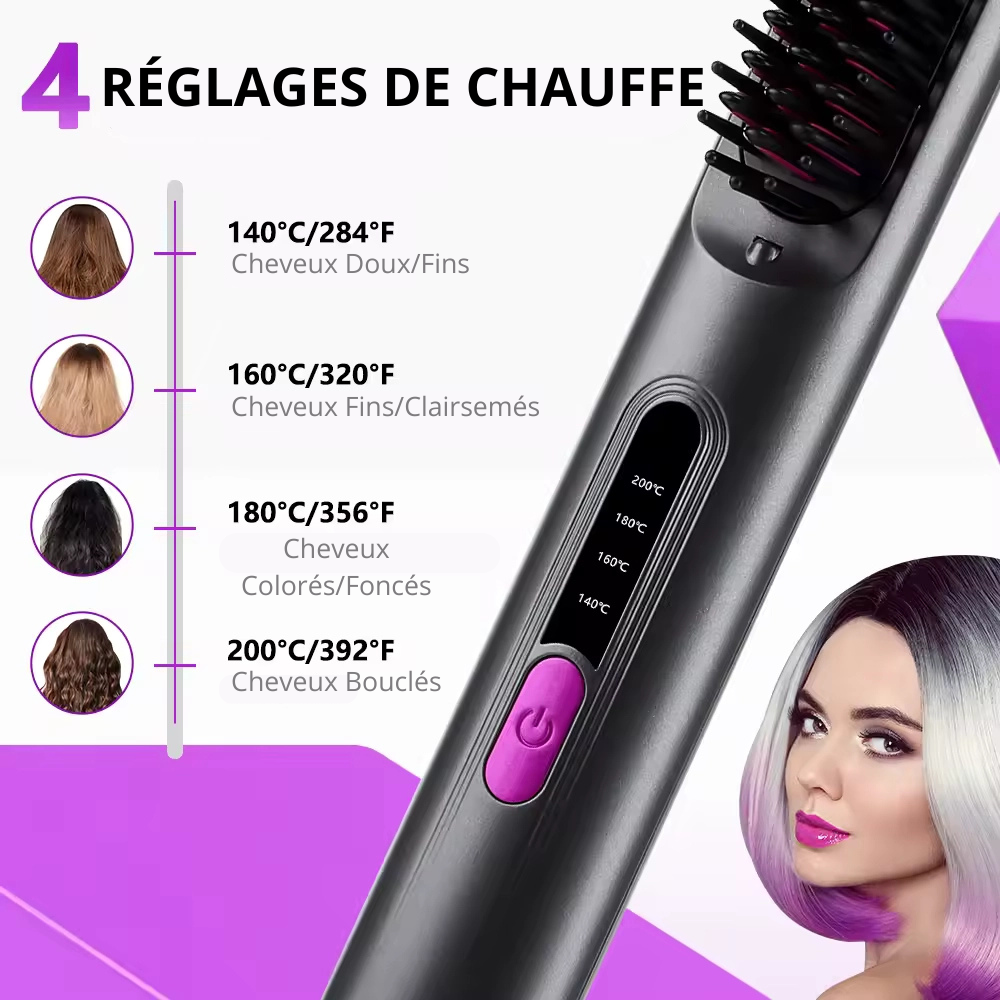 Brosse lissante sans fil