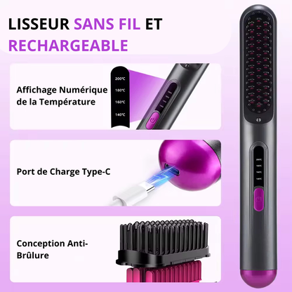 Brosse lissante sans fil